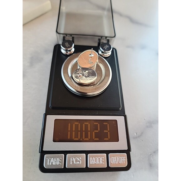 Mexican 925 Sterling Silver Abalone Shell Oval Shaped Pierced Earrings Vintage - Picture 10 of 10